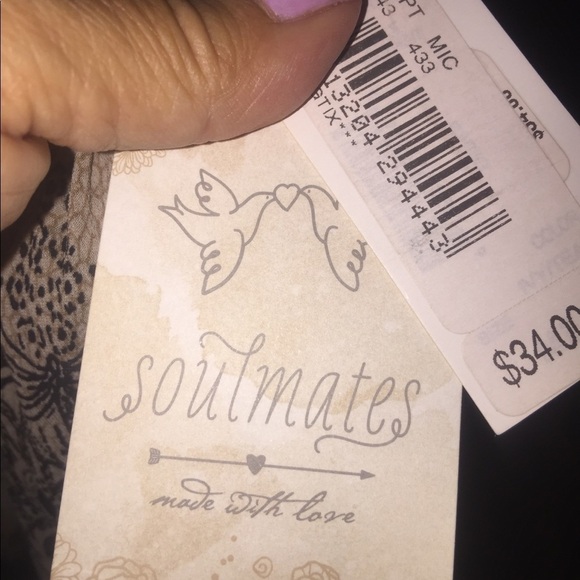 NWT Soulmates size medium floral sheer leggings‎ ned razor back summer flowy - Picture 9 of 10